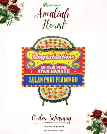Sewa Papan Bunga Jajar